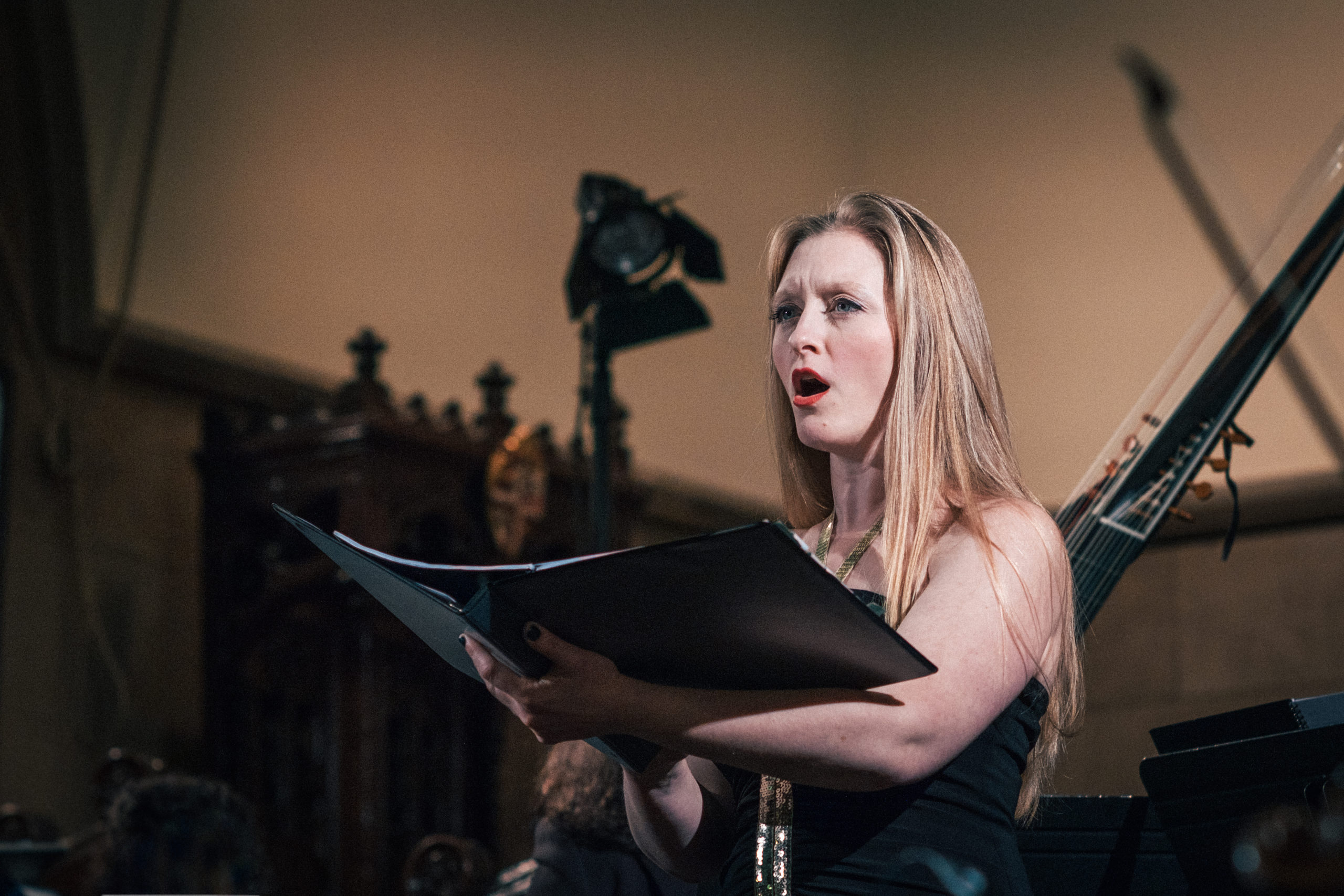 ASD Live Photo Voice Teacher, Sarah Hawkey, in her voice studio in Weston, CY