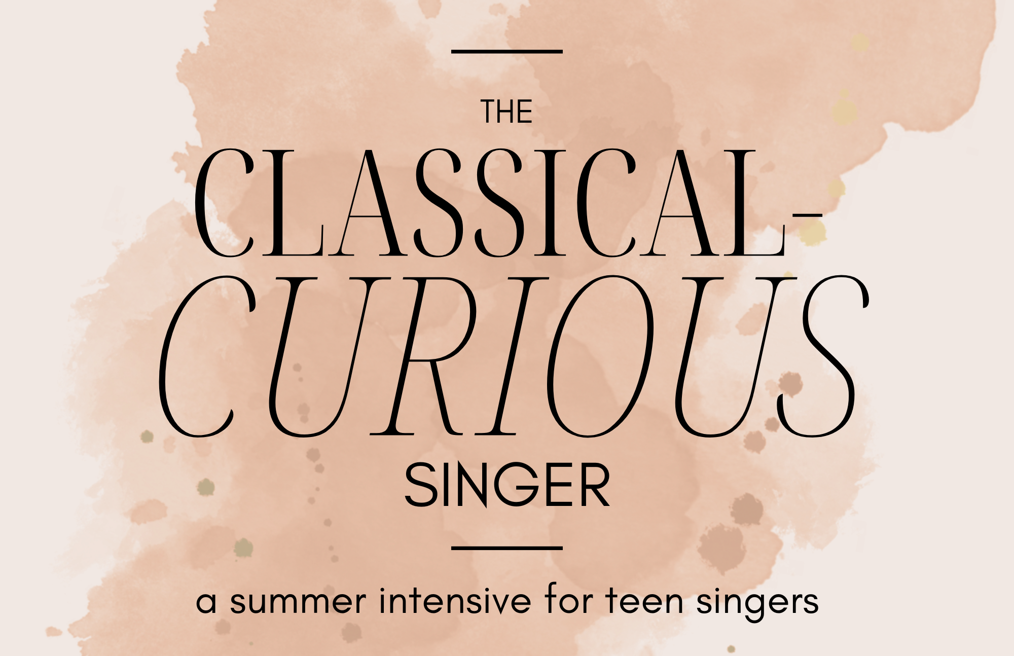 Classical-Curious Singer Classical-Curious Singer